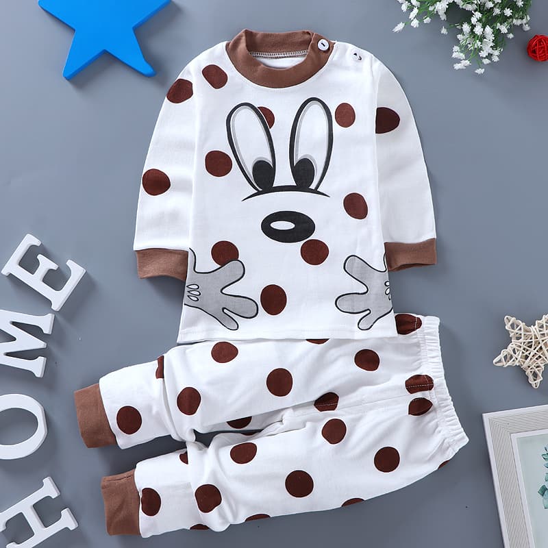 Children's Pure Cotton Underwear Set 0 Baby Autumn Clothes and Pants Baby Thermal Underwear Boys and Girls Sleepwear 0-8 Years Old