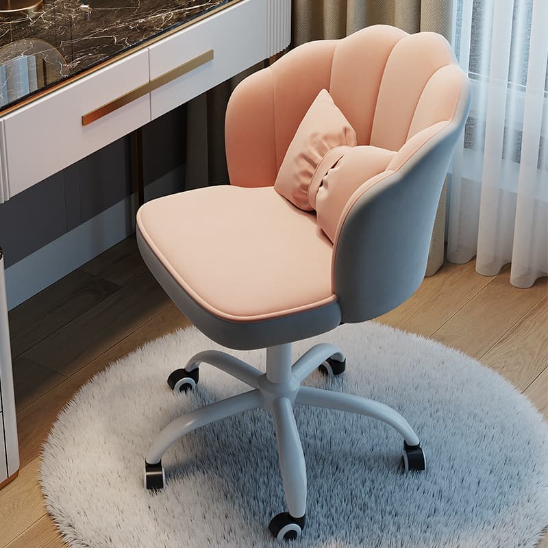 Computer Chair, Home Comfortable Office Chair, Study Chair, Comfortable for Long Sitting, Student Desk Swivel Chair, Girls' Bedroom Makeup Chair
