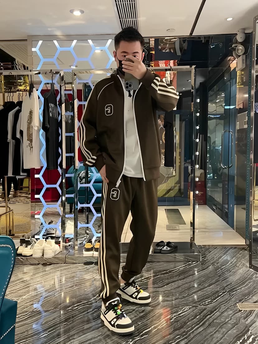 Sports Casual Men's Suit 2025 Autumn New Fashion Trendy Handsome Boyfriend Outfit Spring Outfit Complete Set