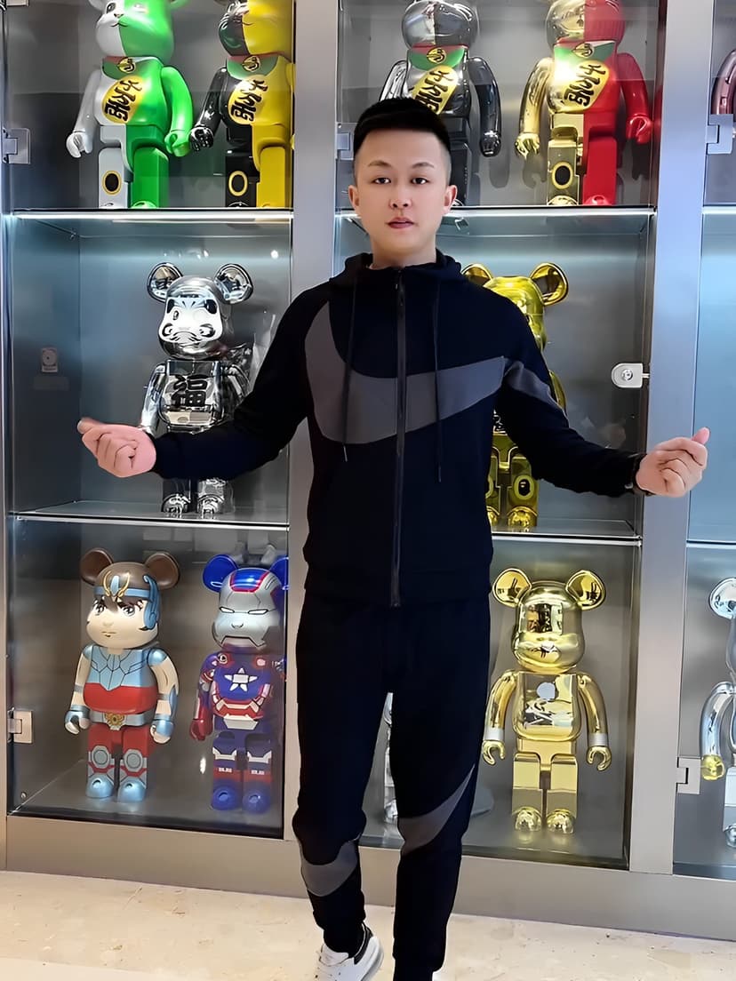 2025 Autumn New Men's Fashion Korean Style Trendy Two-Piece Set Internet Celebrity Style Casual Sports Suit with Stylish Patchwork