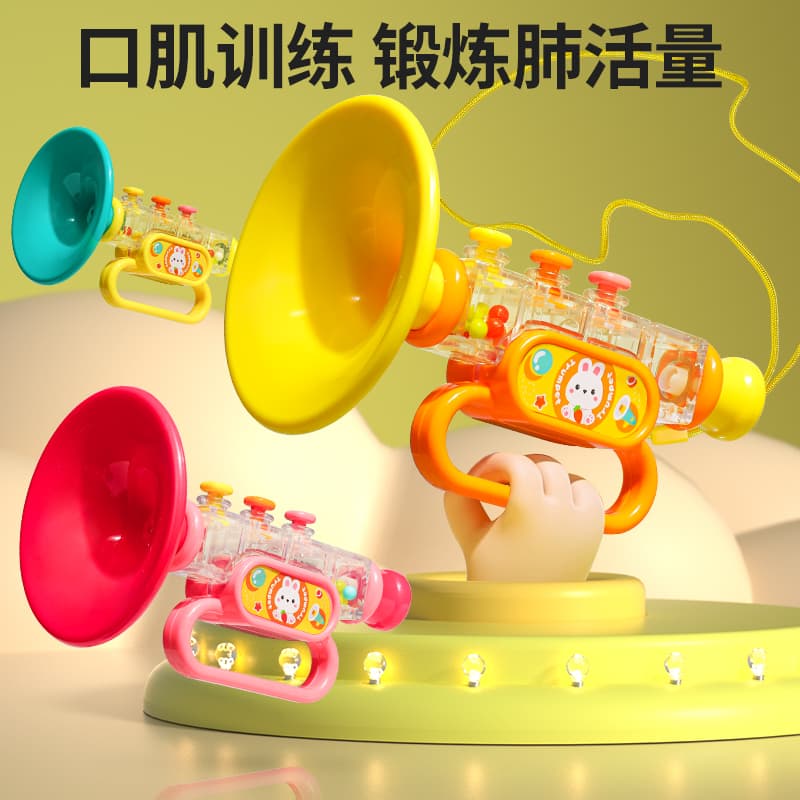 Small Trumpet kids Toy Blow Music Baby Blow Mini Harmonica Baby Kid Trumpet Whistle Musical Instrument