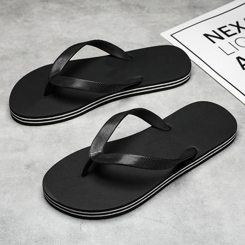 Guangdong Men's Flip-Flops 2025 New Summer Outdoor Non-Slip Anti-Odor Thong Sandals Trendy Casual Beach Slippers