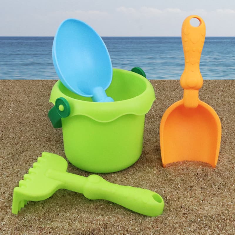 Kids Soft Rubber Beach Toy Baby Sand Digging Tool Suit Shovel Seaside Outdoor Water Sand Indoor
