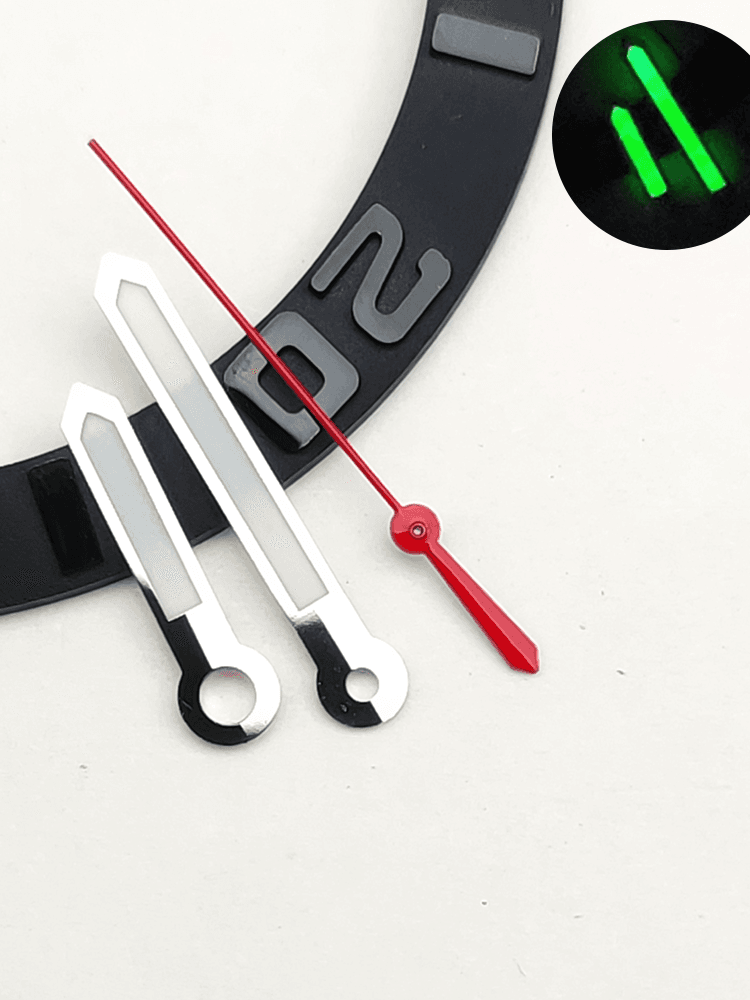 Modified Accessories Three-Hand Watch Hands Green Luminous Watch Hands Suitable for Nh35/36/4R Movement