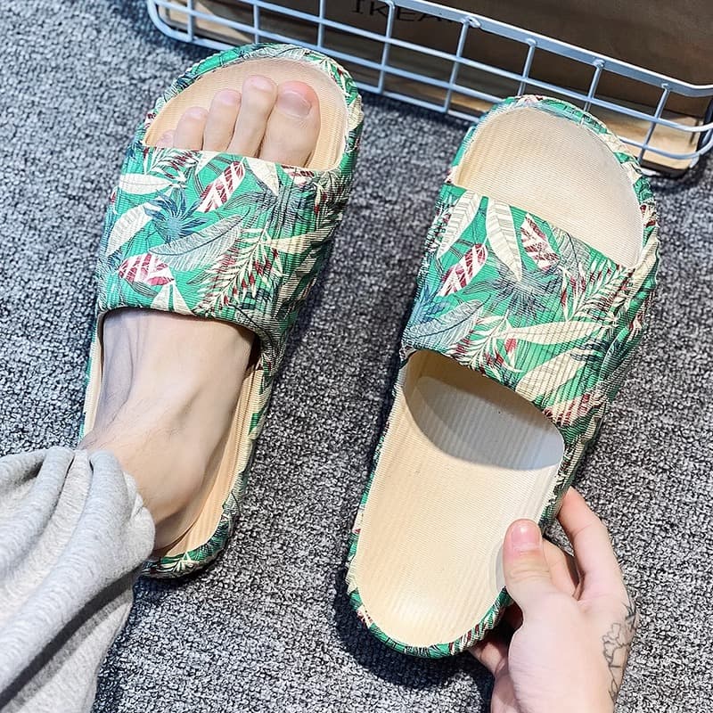 Slippers for Men, Summer Sports Coconut soft sole, Non-Slip Soft-Soled Flip-Flops, Outdoor Beach Thick-Soled Sandals