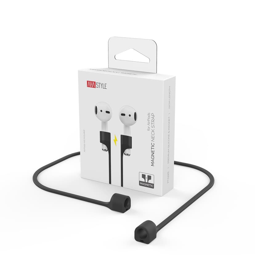 Magnetic Anti-Lost Strap Bluetooth Earphones AirPods Apple Silicone Anti-Lost Chain Neck Strap Running Sports Huawei