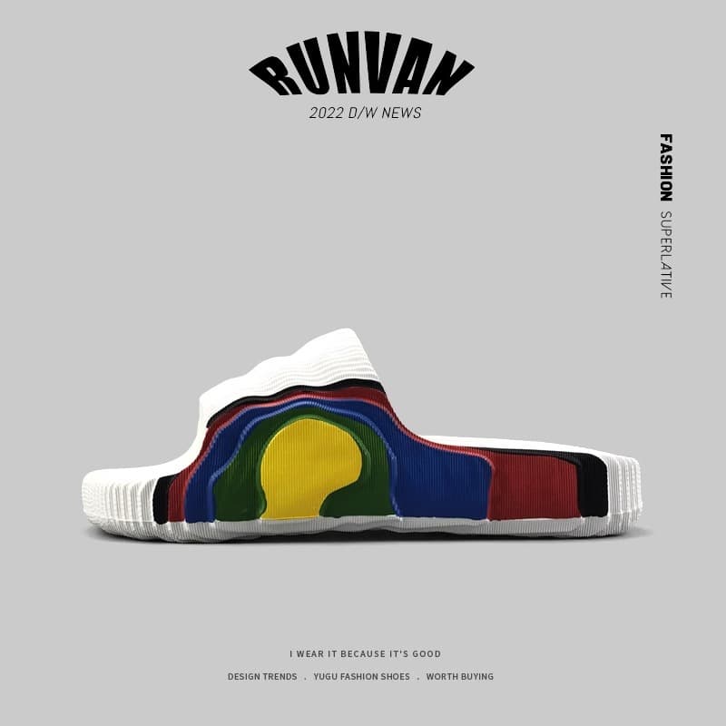 Slippers Men's Summer Sports Outer Wear High-End soft sole Trendy Brand Couples Outdoor Youth Outdoor Large Size National Trend