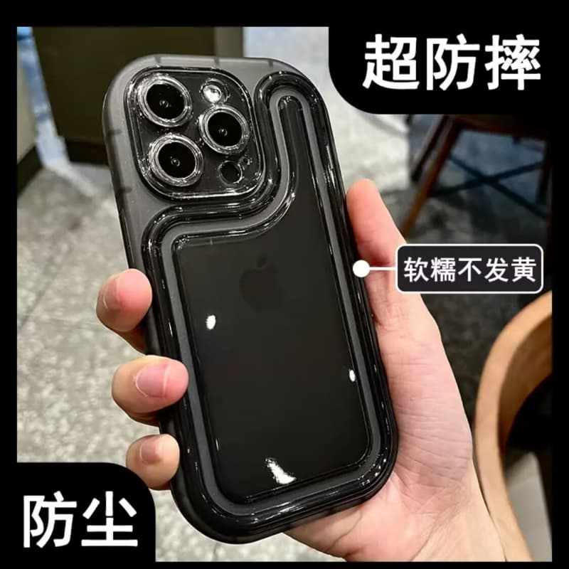 Suitable for Apple 13/14 Phone Case iPhone 12 Pro Max Airbag 11 Anti-Drop Xr New Model 7/8Plus Transparent Se3 Protective XS Case for Men X Lens High-End Feel Women's Model S Silicone 7 Full Coverage 2