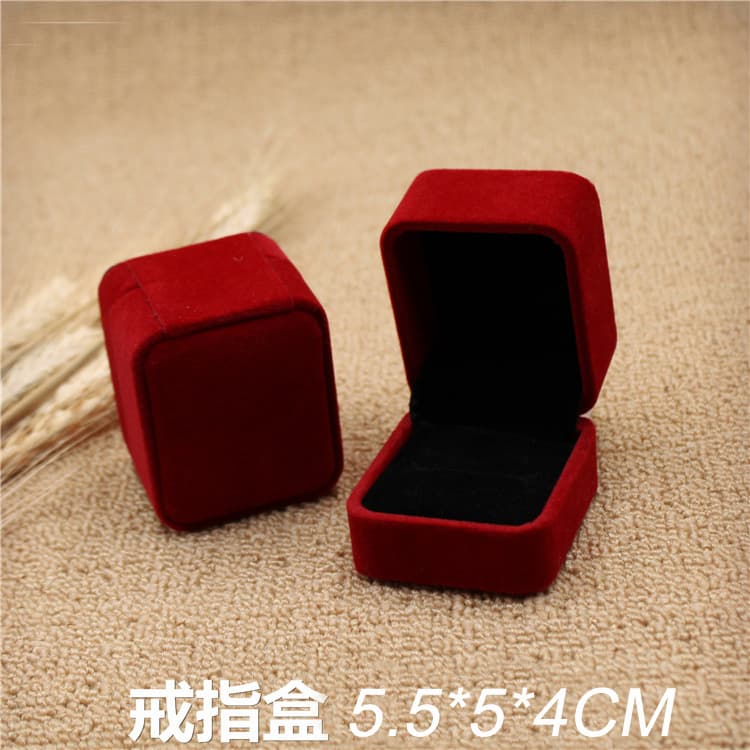 High-grade ring pendant jewelry gift box flannel gift box