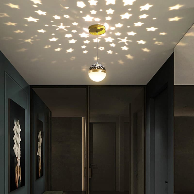 Corridor Aisle Light Creative and Unique 2025 New Trendy Designer Art Simple Single-Head Starry Small Pendant Light