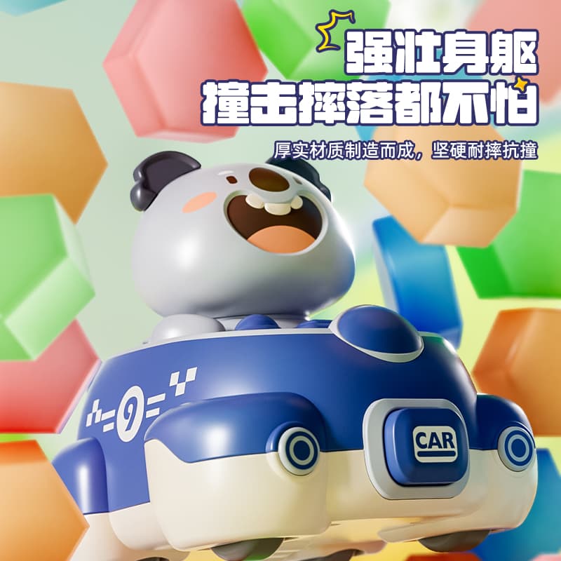 New Children's Cartoon Inertia Scooter Toy Baby Pull-Back Car Boys and Girls Bumper Car Set for Boys