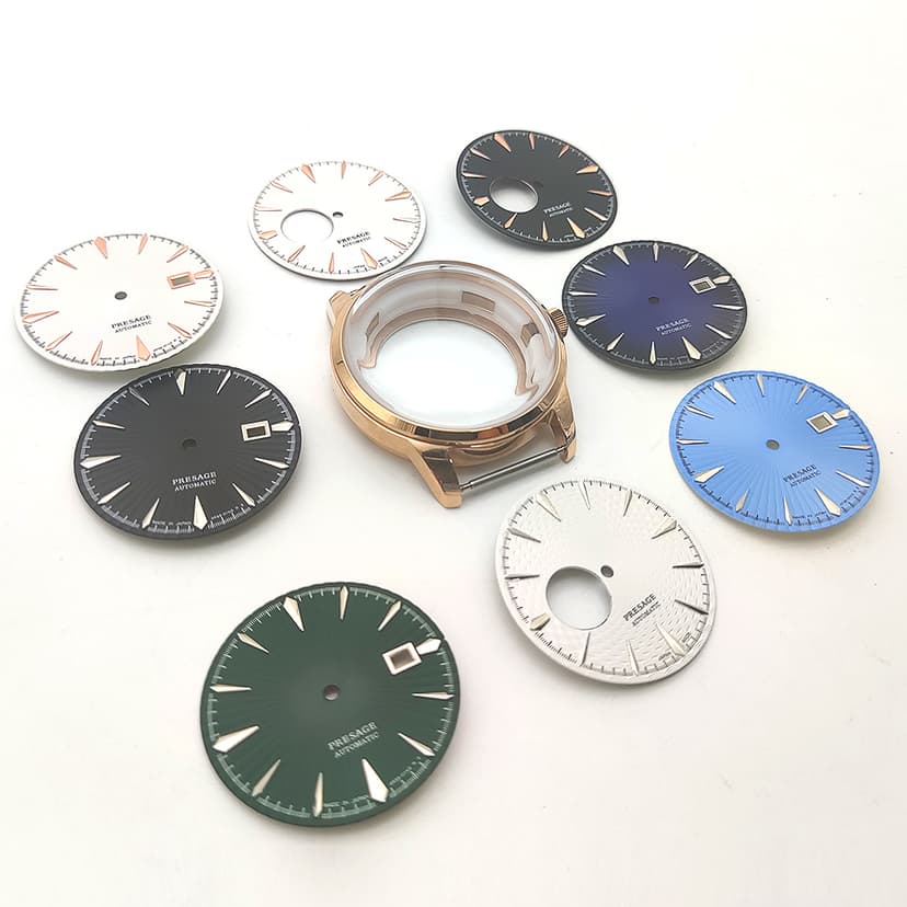 Assembling Watch Accessories, Mechanical Watch Case, Cocktail Men's Watch Case, Bubble Mirror, Suitable for Nh35/38 Movement