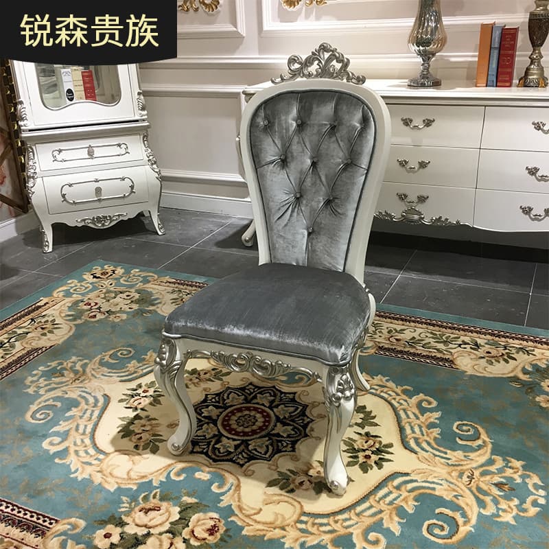 French Solid Wood Dining Chair, European Luxury Fashion Styling Chair, Elephant Styling Chair, Leisure Sofa Chair, Restaurant Furniture