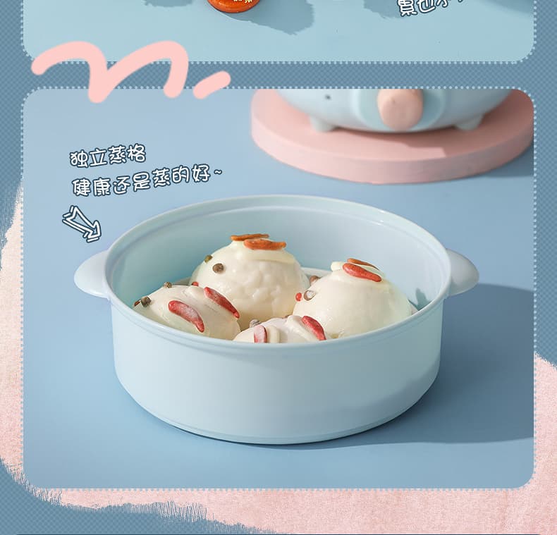 Steamer Stainless Steel Plastic Steamer 1-2-3 Layers Multiple Specifications Available Electric Cooking Pot Steaming Pot Electric Hot Pot Pp Steamer