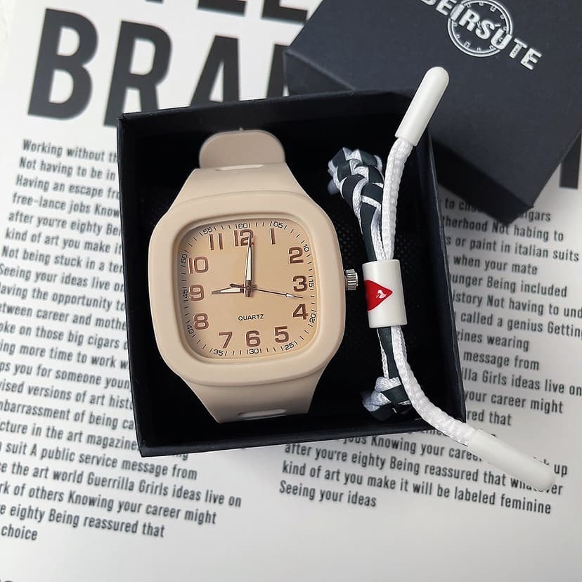 Special Watch for Civil Service Exams, Women's Model, Suitable for Middle and High School Students, Trendy, Simple, Elegant, College Style, Top Student Quartz Watch