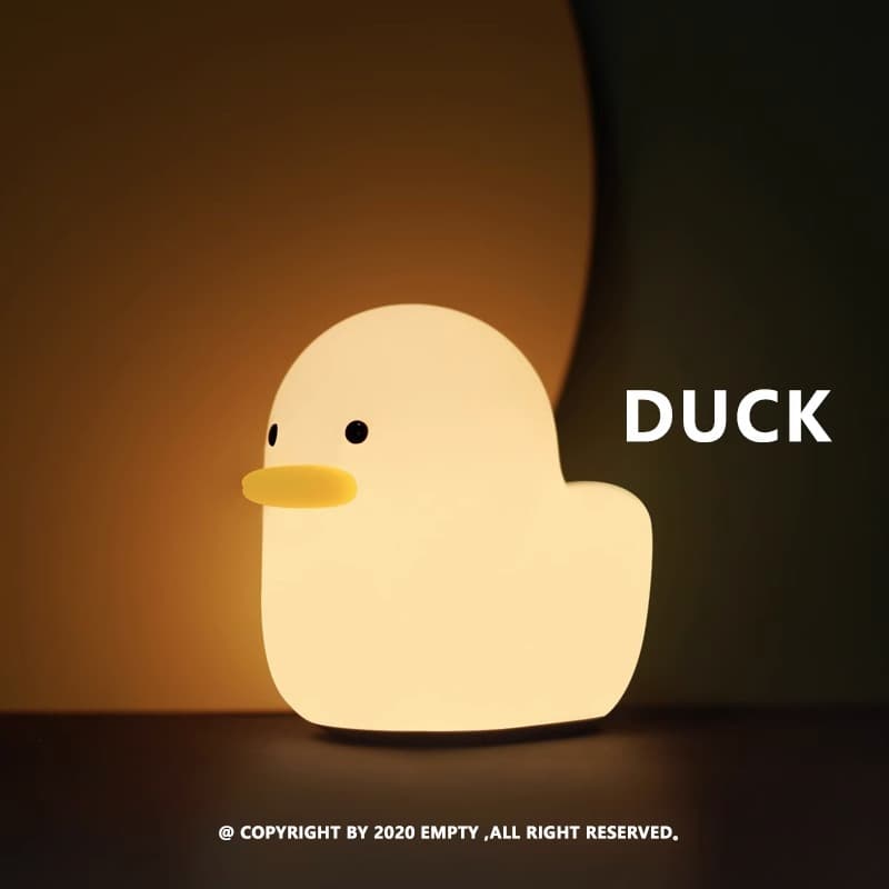Dumb Duck Sleeping Lamp Pat Lamp Creative Night Light Bedroom Sleeping Lamp Baby Feeding Eye Protection Girl Gift
