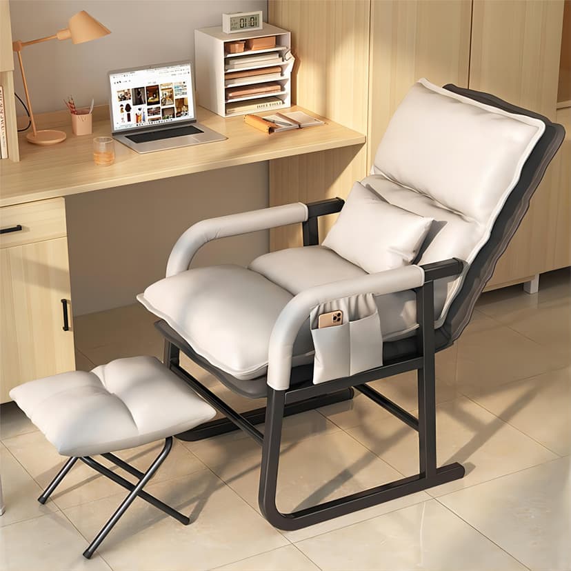 Lazy Sofa That Can Recline and Be Used for Sleeping, Small Chair for College Dorms, Comfortable for Long Sitting, Computer Chair, Single Folding Chair for Dormitory