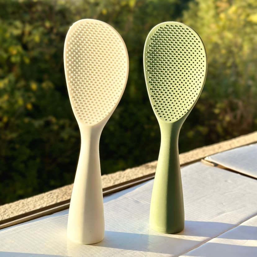 7.9 Yuan, Very Useful, Bring One with You, a Great Household Item, Silicone Rice Spoon That Can Stand Upright