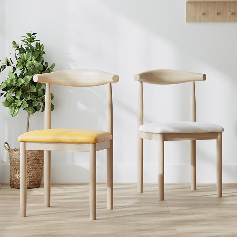 Dining Chair, Home Dining Table Chair, Comfortable for Long Sitting, Stool with Backrest, Study Desk Chair, Restaurant Commercial Use, Horn Chair, Tea Chair