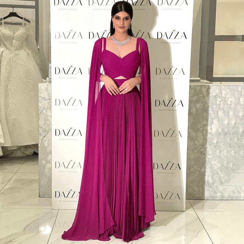 Sharon Said High-End Rose Red Sexy Strapless Evening Dress with Flutter Sleeves for Hosting Cocktail Parties and Banquets Sf090