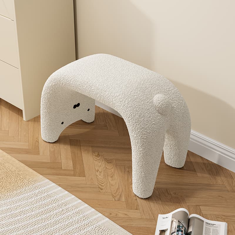 Cat Shoe-Changing Stool, Household Entryway Shoe-Wearing Stool, Small Stool for Entryway, Sofa Stool, Cream-Style Dressing Stool