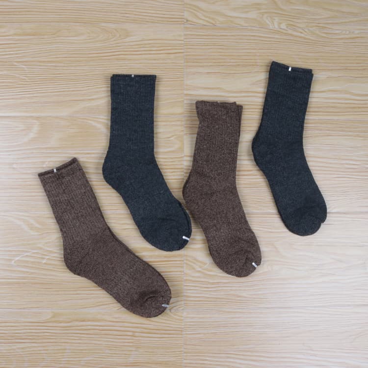 Comfortable Terry Bottom! Outdoor Sports and Leisure Mid-Calf Socks, Elastic, Warm, Sweat-Absorbent Long Socks, Autumn and Winter Socks, Men's Socks
