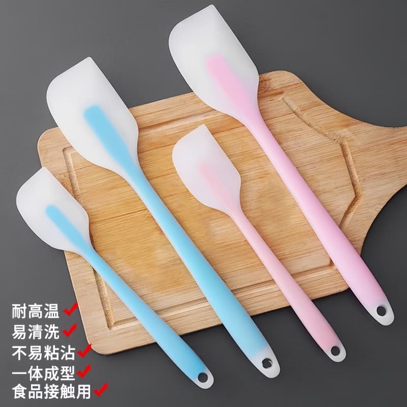 Silicone Spatula Integrated Spatula Food-Grade Baking Tool Cake Cutter Cream Scraper Household Spatula