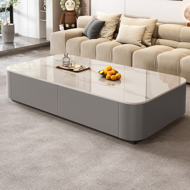 Accessible Luxury Coffee Table Living Room For Home 2025 New arrival Small Apartment Minimalist Coffee Table Table Floor Table TV Cabinet Combination