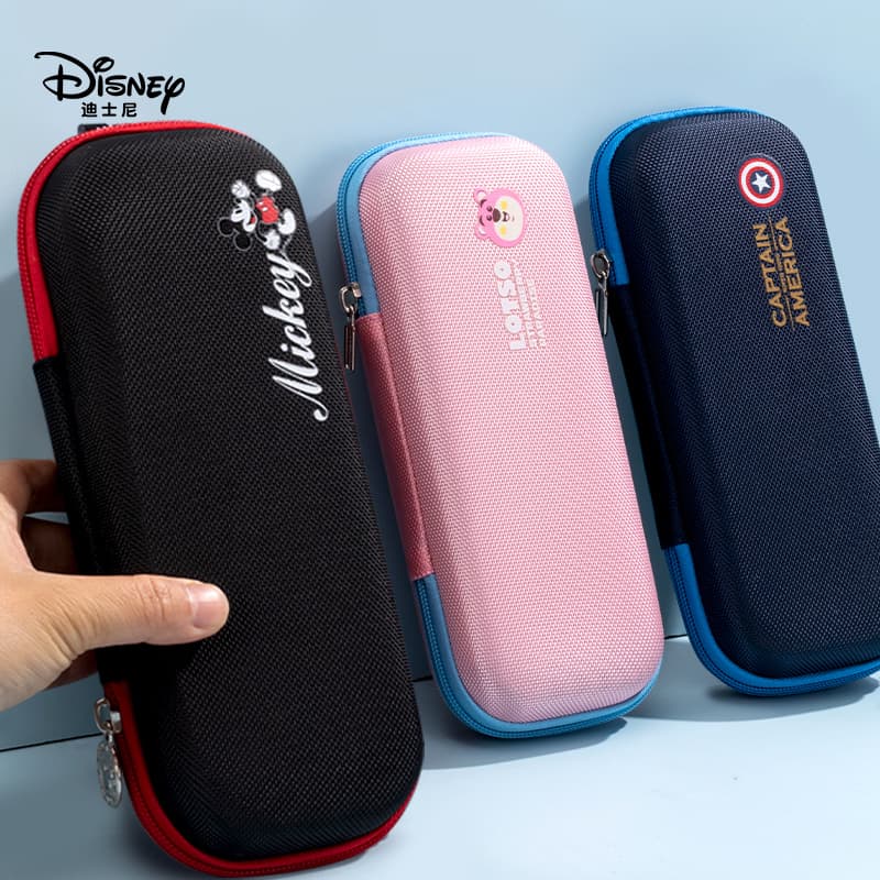 Disney Simple Pencil Case for Boys, 2025 New Model, Large Capacity Stationery Box for Elementary School Students, Children's Pencil Case for Girls, Unique Design, Niche Style, ins Style Learning Stationery Storage Bag