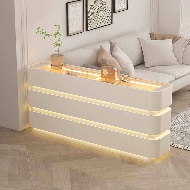 Zositon Small Apartment Entry Partition Cabinet, Foyer Cabinet, Home Living Room Entrance Console Table, Hall Decorative Cabinet