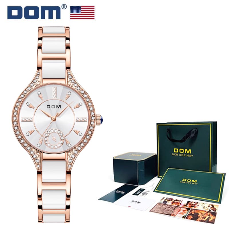 Dom Watch Adheres to 139 Production Processes, Retro Light Luxury, High Aesthetic Value, Waterproof Trendy Women's Watch G-5029D