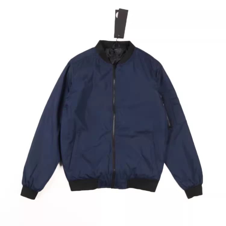 Handsome Baseball Collar Flight Jacket! Spring and Autumn Thin Cotton Coat, Fashionable Cotton-Padded Jacket, Warm Casual Jacket for Men