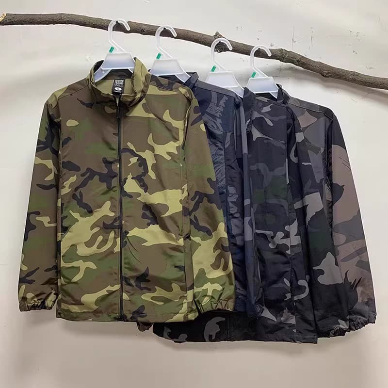 Too Cheap! Handsome Camouflage! Water-Repellent Trendy Outdoor Sports Casual Jacket Zipper Coat for Men
