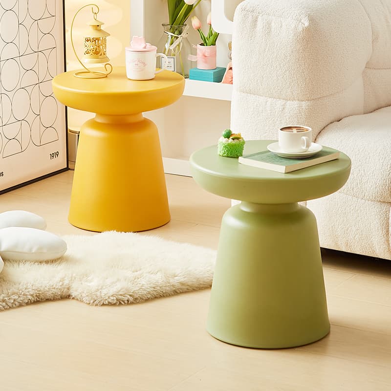 Internet Celebrity Mushroom Coffee Table Home Living Room Creative Plastic Storage Round Table Mini Bedside Sofa Balcony Small Side Table