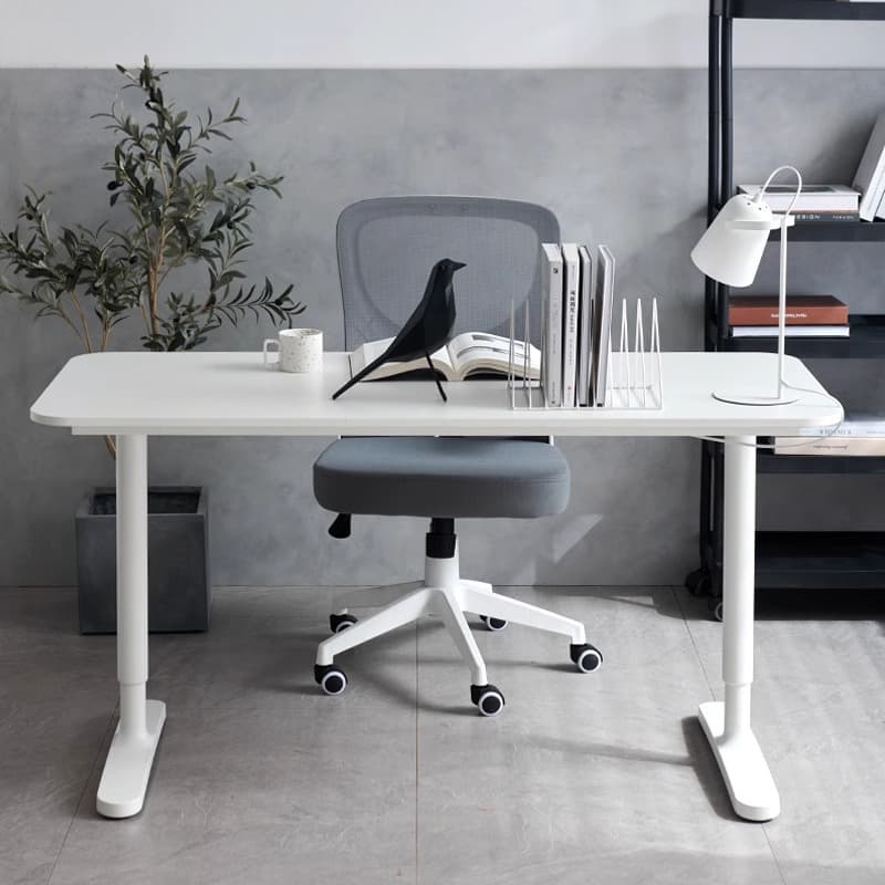 Adjustable Table Desk Student For Home Computer Desk Bedroom Desk Writing Desk Bookshelf Rectangular E-sports Table and Chair