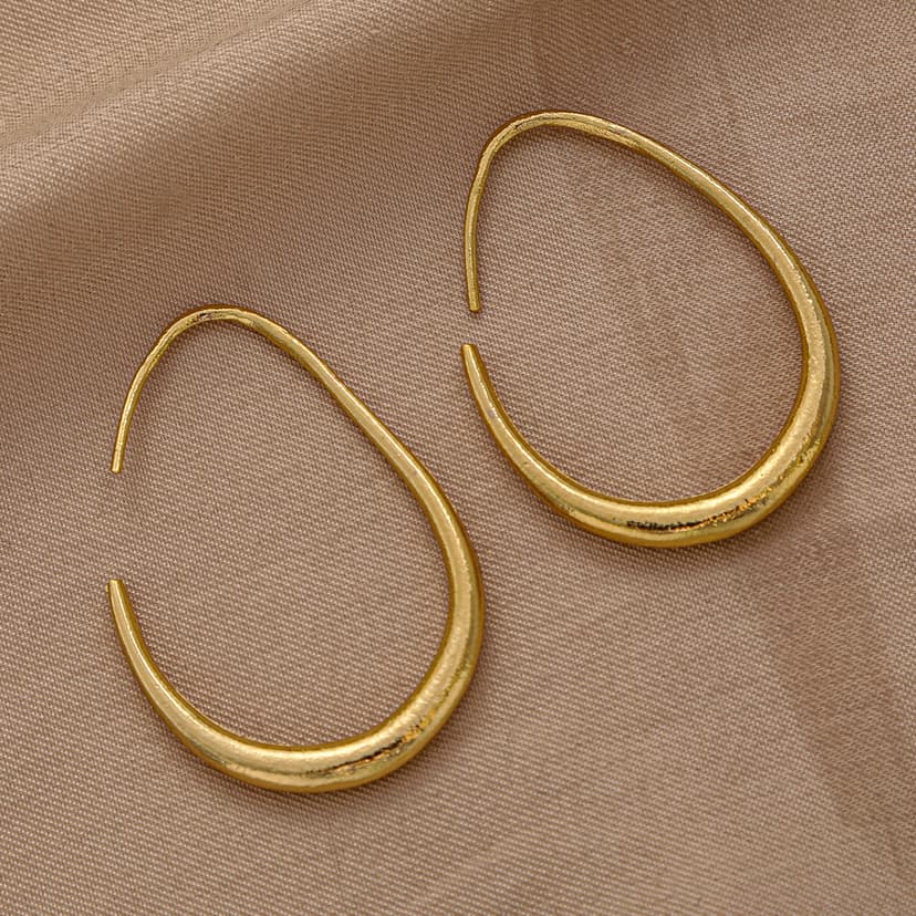 Earrings for Women, European and American Exaggerated Oval Stud Earrings, Simple and Unique Minimalist Style Earrings for Women