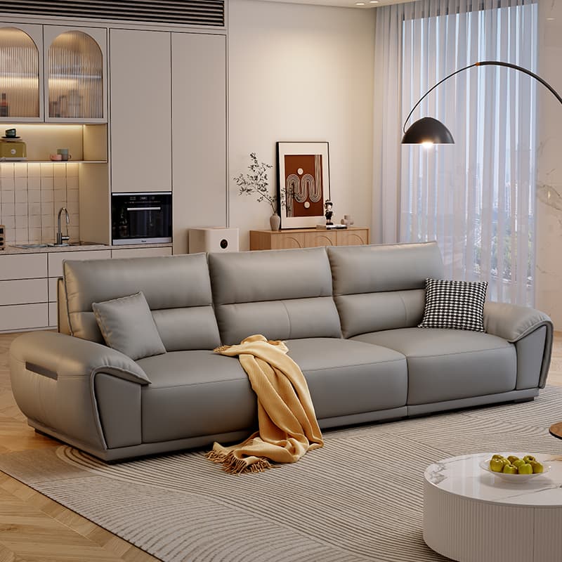 Accessible Luxury Space Capsule Normcore First Layer Cowhide Living Room Electric Home Theater Smart Living Room Leather Multifunctional Sofa