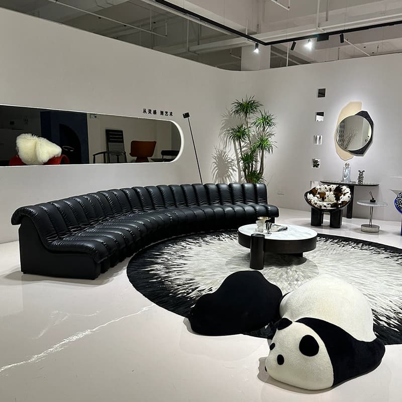 【De Sede-600 Leather Art Sofa】Italian Minimalist Special-Shaped Furniture Set, Same Style as Yang Mi's Harper's Bazaar Cover