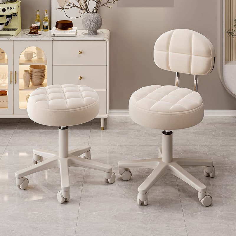 Bar Stool, Adjustable Computer Chair with Backrest, Swivel Bar Chair, Home High Stool, Front Desk Cashier, Manicure Round Stool