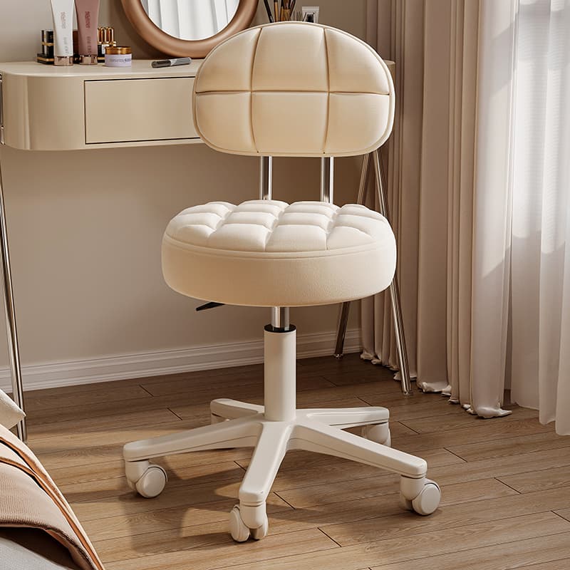 Beauty Salon Stool, Special Chair for Nail and Hair Salons, with Backrest, Rotating, Adjustable Height, High Stool, Bar Stool, Round Stool, Bar Chair
