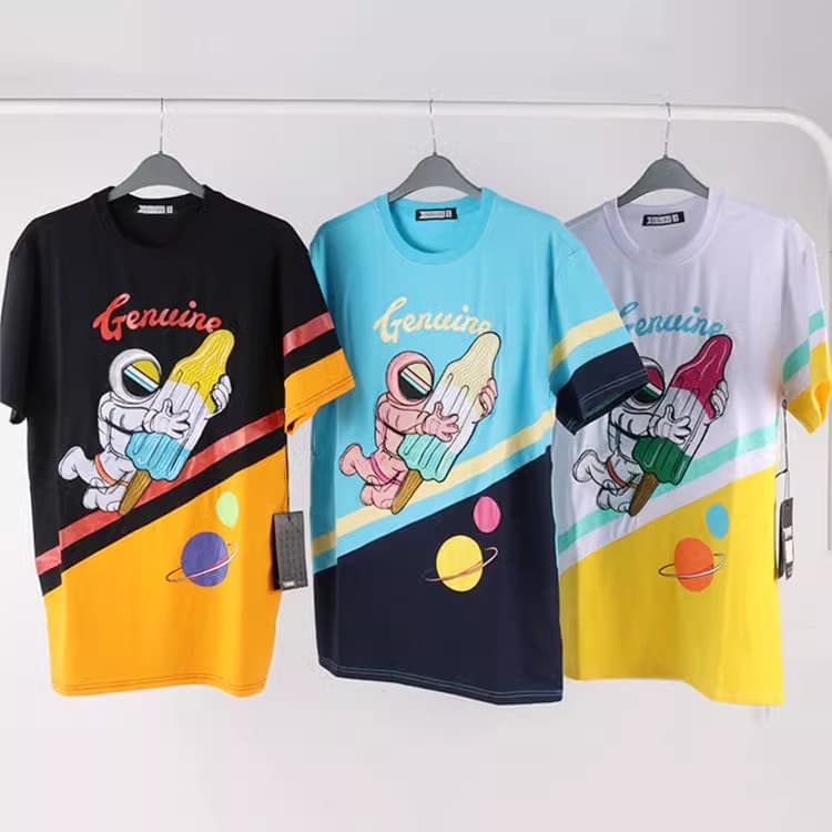Cute Cartoon! Trendy Young Men, Stylish and Youthful, Energetic Student Crew Neck Casual Short-Sleeve T-Shirt for Women and Men