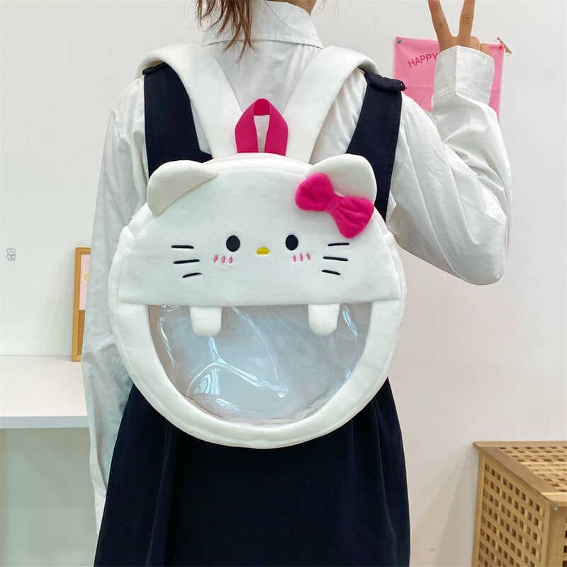 Cartoon Cat Backpack, Girly Jk Soft Girl Uniform Bag, Practical and Versatile Backpack for Students and Commuters