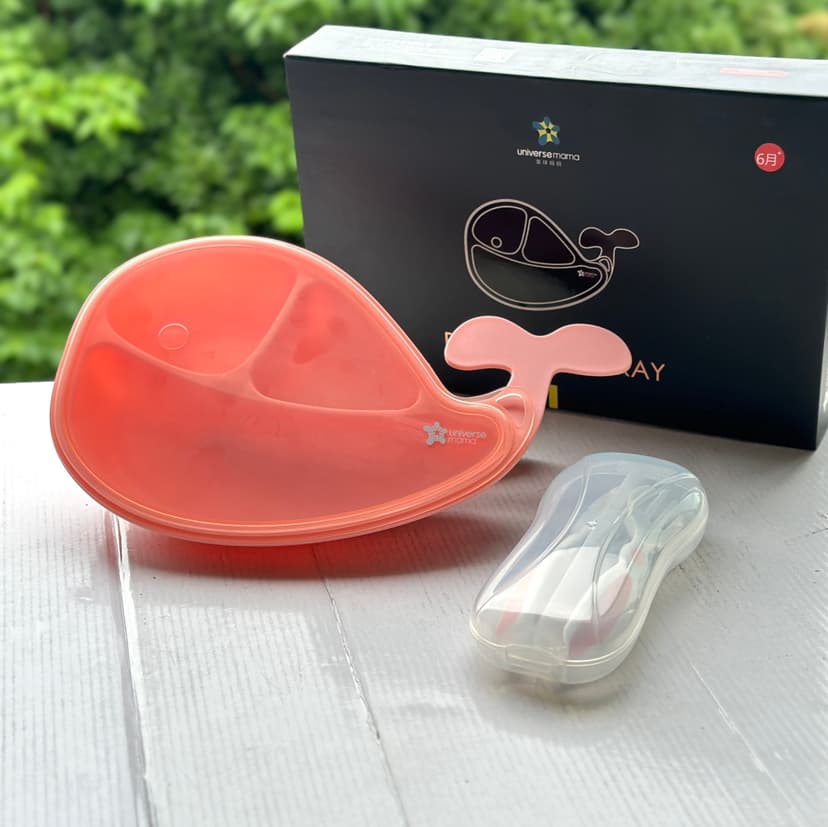 Clearance Sale Special Price 4.9 Yuan Children's Dinner Plate Imitation Whale Tableware Anti-Fall Children's Supplementary Food Bowl Color Box Set