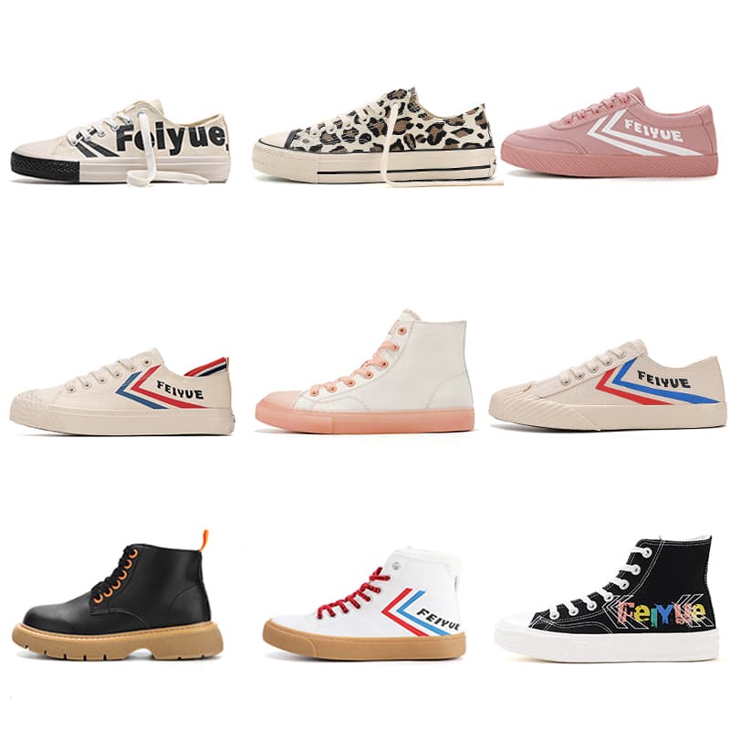 Feiyue Men's Casual Sports White Shoes Classic Versatile Women's Shoes Korean Style Casual Fashion Student Couple Sneakers