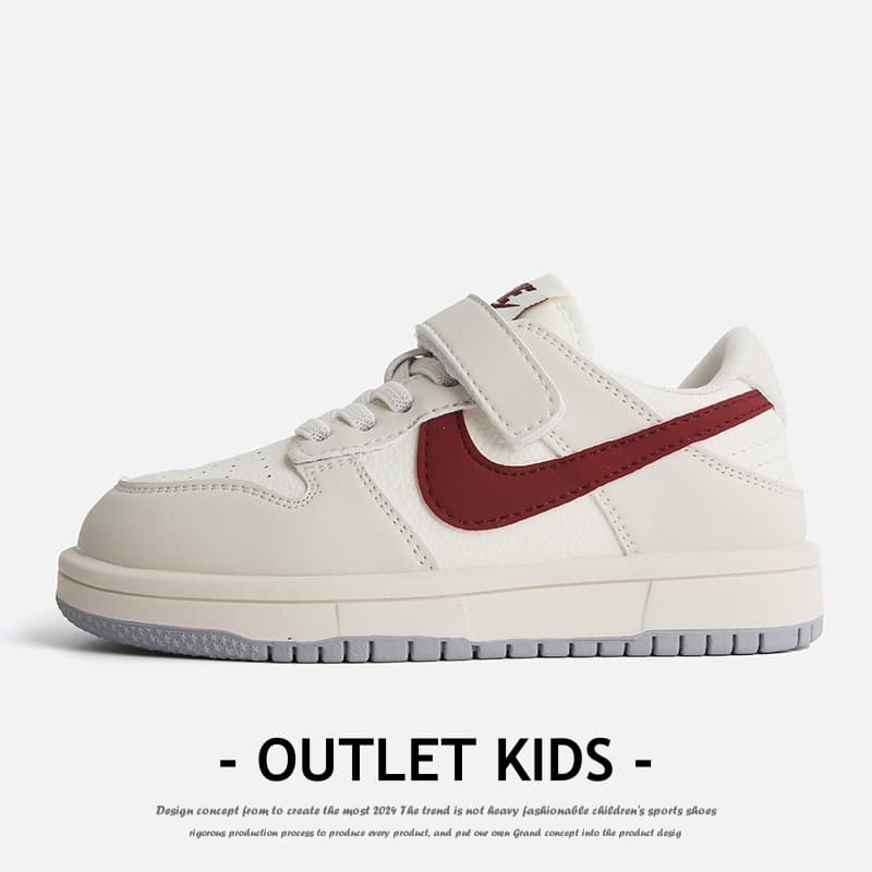 Children's Genuine Leather Sneakers 2025 Spring New Style Boys' Casual White Shoes Girls' Soft-Soled Non-Slip Trendy Kids' Sports Shoes