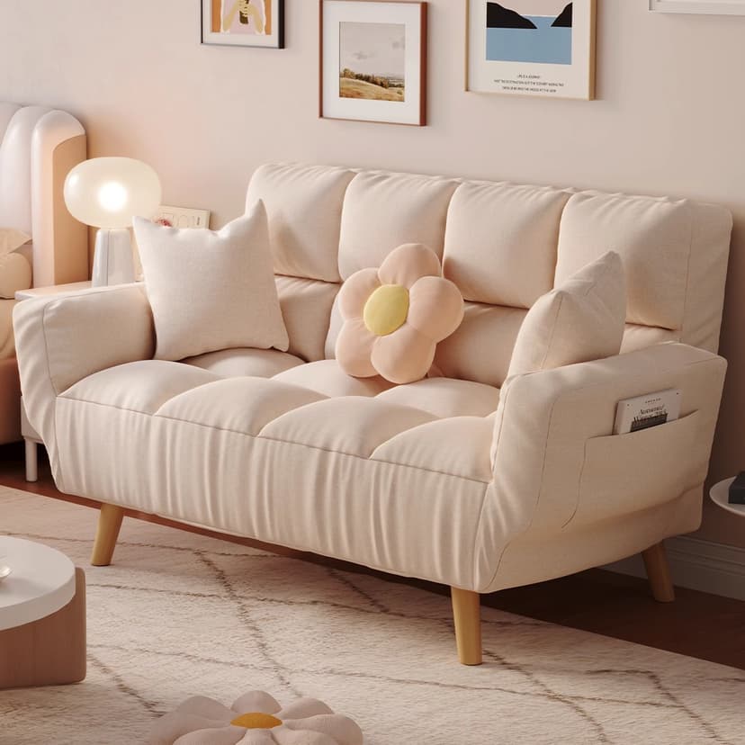 Lazy Sofa That Can Recline and Sleep, Popular on Social Media, Small Sofa for Living Room and Bedroom, Double Tatami Folding Leisure Sofa, 2024 New Model