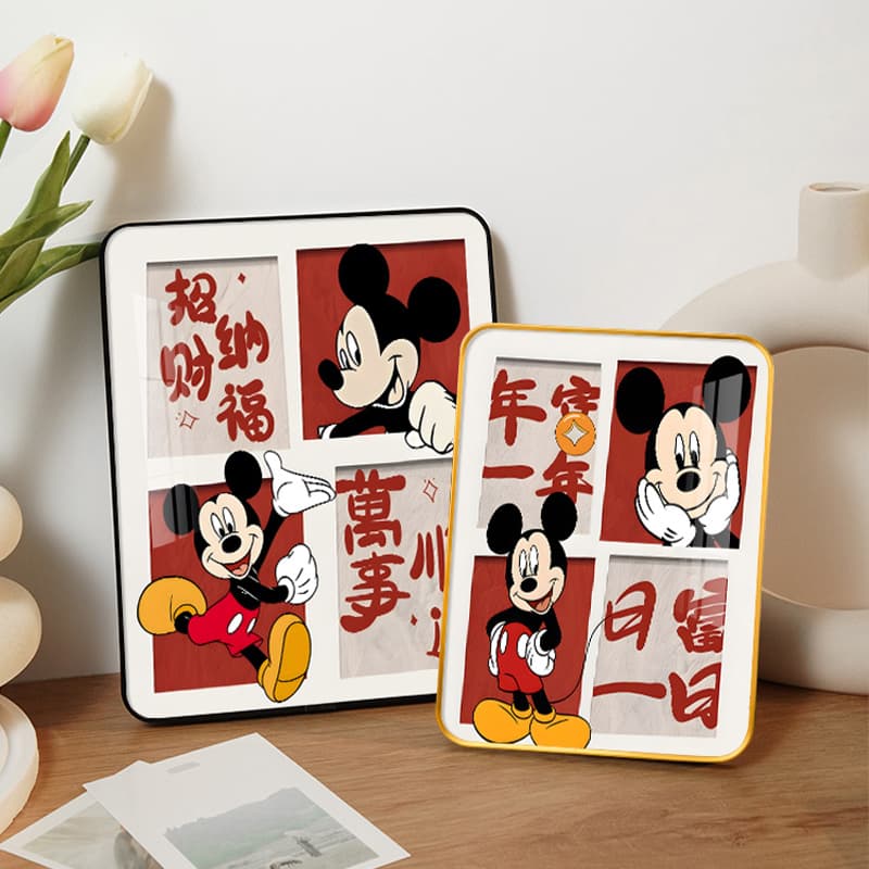 Peace and Joy Living Room Decorative Painting Small Ornaments Cartoon Mickey Mural Entrance Hall Tabletop Painting Bedroom Hanging Painting