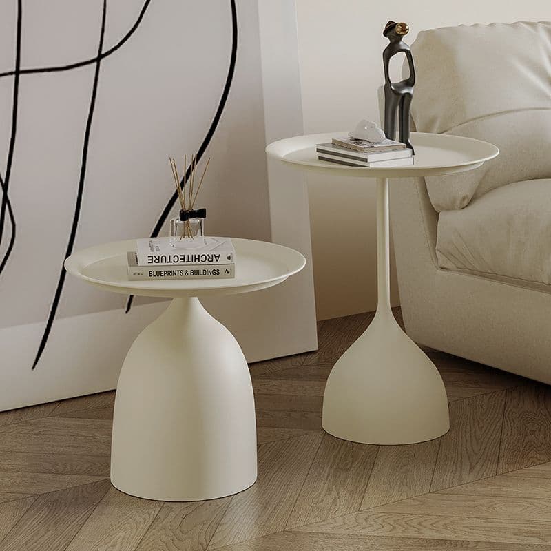 Cream-Style Coffee Table, Small Table, Bedroom Sofa, Bedside Table, Cabinet, Living Room, Internet Celebrity ins Mini Wrought Iron Small Round Table