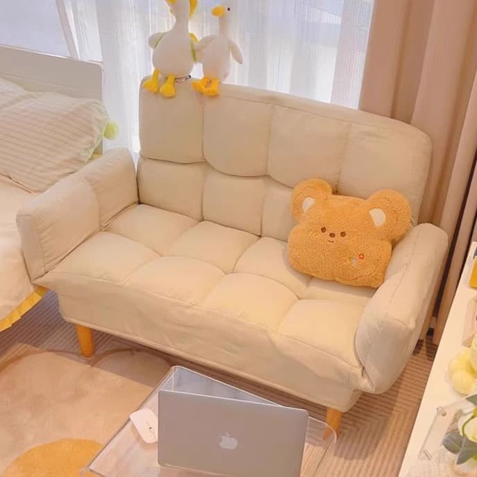 Internet-Famous Lazy Sofa, Single Folding Tatami Sofa, Simple Living Room Bedroom Sofa Bed, Dual-Purpose Balcony Seat