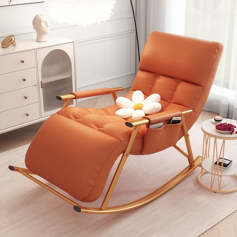 Trendy Rocking Chair for Adults, Suitable for Sleeping, Single Lazy Sofa, Living Room Rocking Chair, Adult Recliner, Balcony Leisure Chair